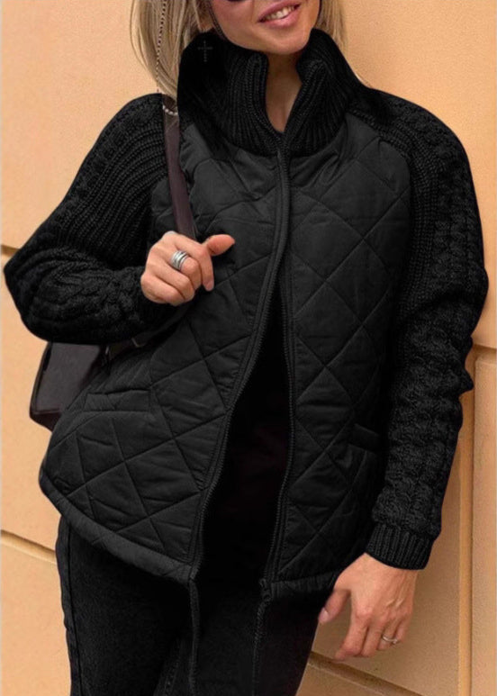 Örme Kol Detaylı Mont