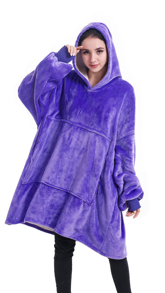 Kapüşonlu Battaniye Hoodie Yetişkin