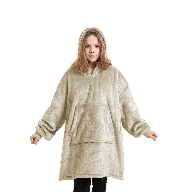 Kapüşonlu Battaniye Hoodie Genç Çocuk