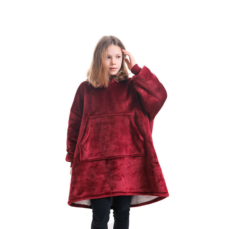 Kapüşonlu Battaniye Hoodie Genç Çocuk