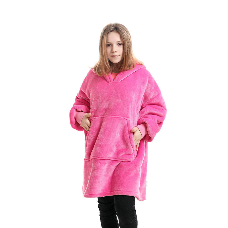 Kapüşonlu Battaniye Hoodie Genç Çocuk