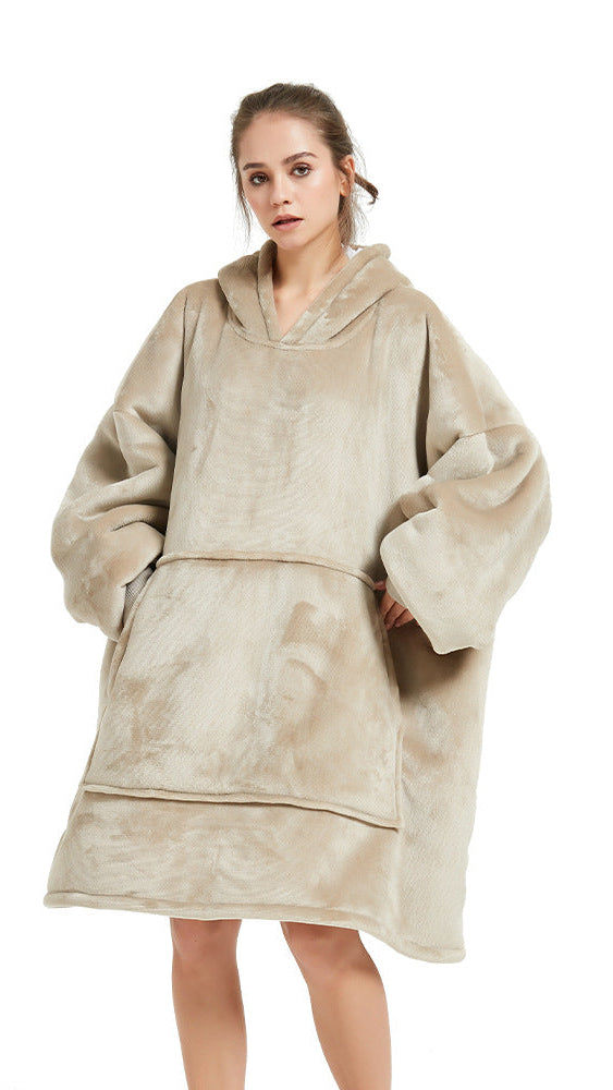 Kapüşonlu Battaniye Hoodie Yetişkin