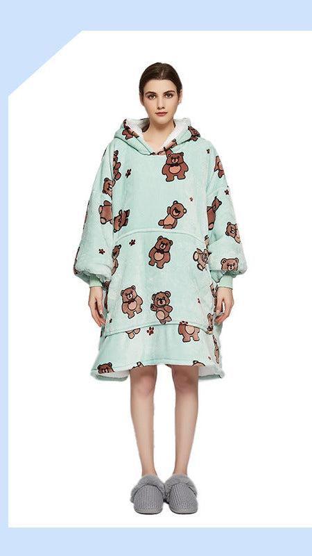 Kapüşonlu Battaniye Hoodie Yetişkin