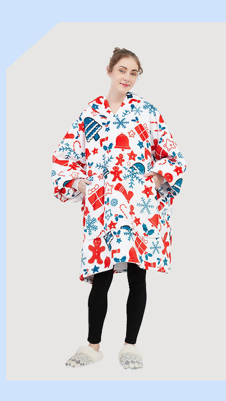 Kapüşonlu Battaniye Hoodie Yetişkin