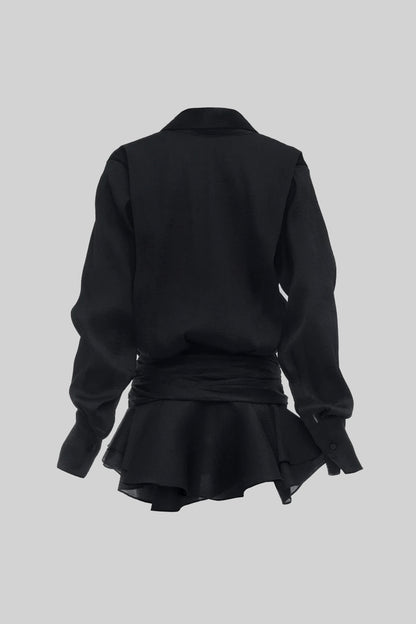 Button-Up Mini Elbise