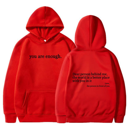 “You Are Enough” Unisex Sweatshirt