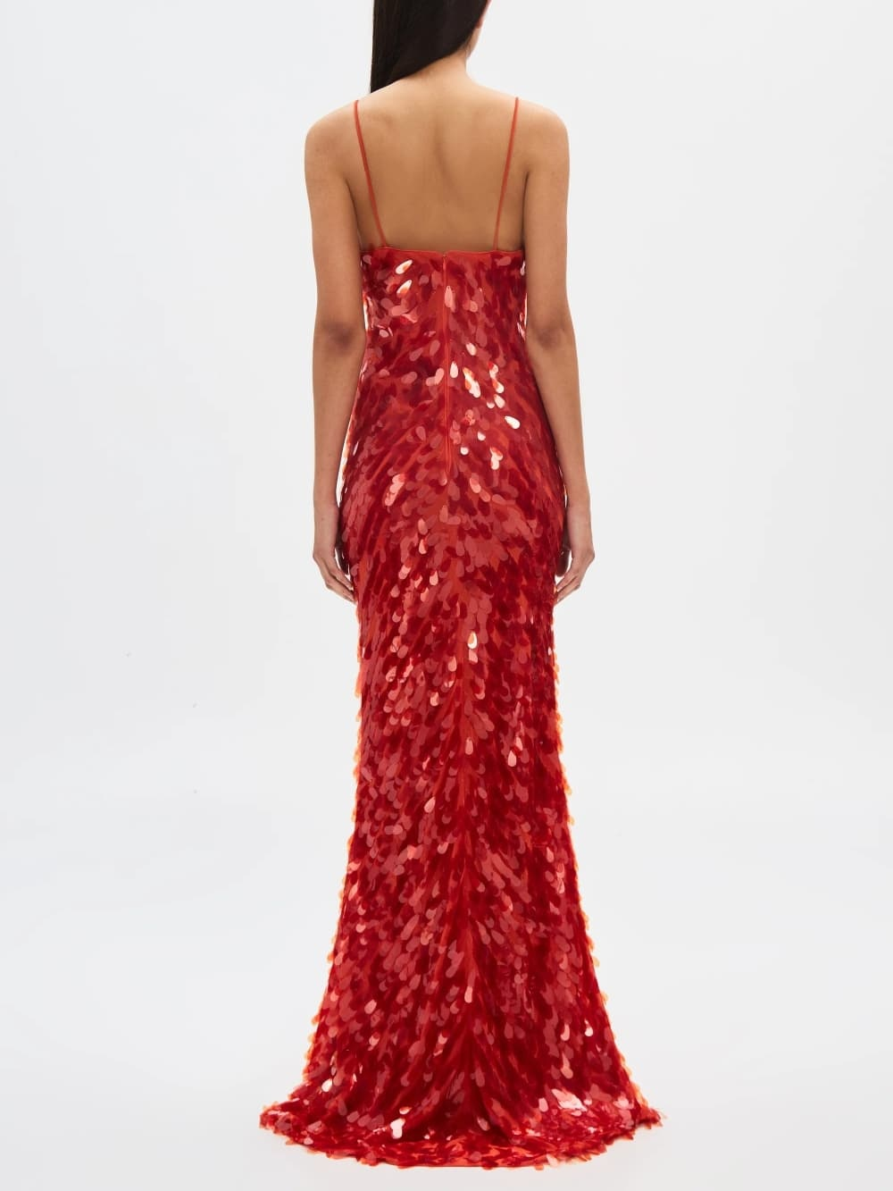 The Red Sapphire Sequin Maxi Elbise