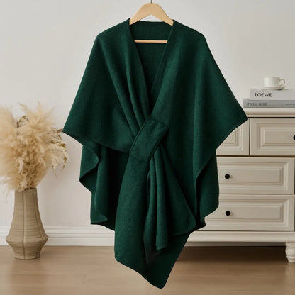 Zeyria Refined Fleece Drape Shawl