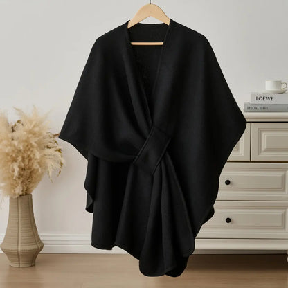 Zeyria Refined Fleece Drape Shawl