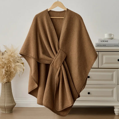 Zeyria Refined Fleece Drape Shawl