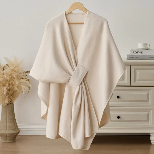 Zeyria Refined Fleece Drape Shawl