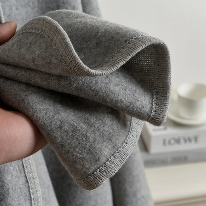 Zeyria Refined Fleece Drape Shawl