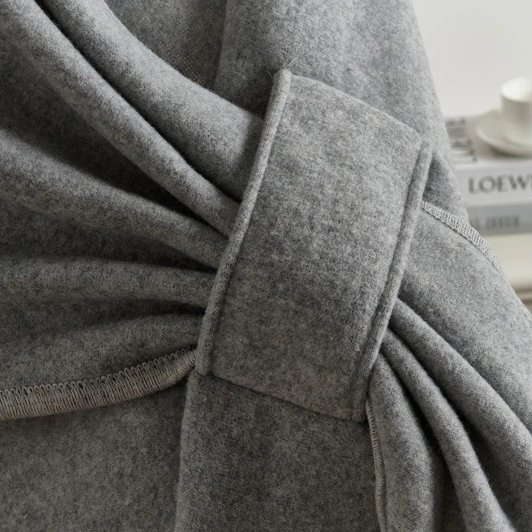 Zeyria Refined Fleece Drape Shawl