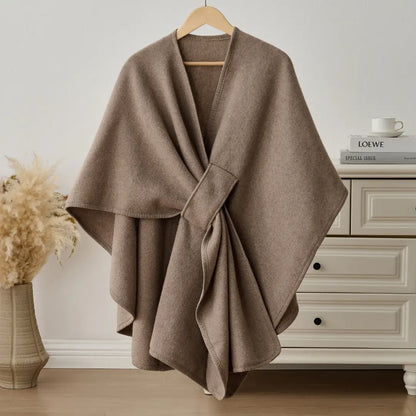 Zeyria Refined Fleece Drape Shawl