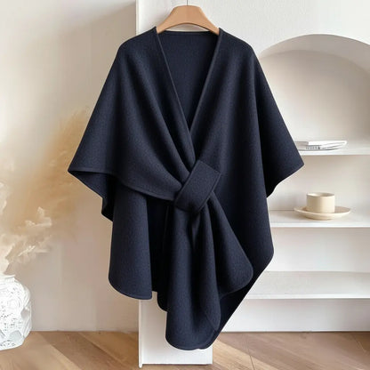 Zeyria Refined Fleece Drape Shawl