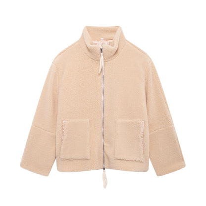 Teddy Dokulu Oversize Polar Ceket