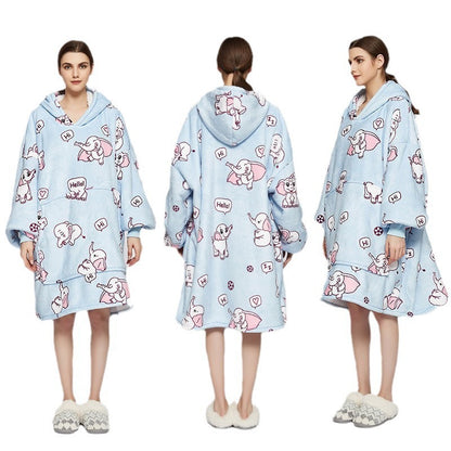Kapüşonlu Battaniye Hoodie Yetişkin