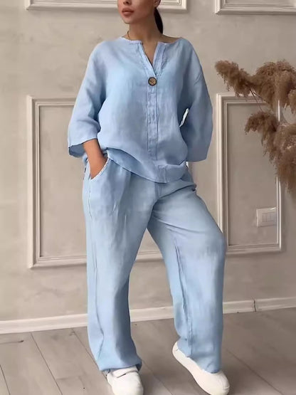 Zeyria | Keten Rahat Kesim Takım