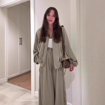 SoftFlow Saten Oversize İkili Takım