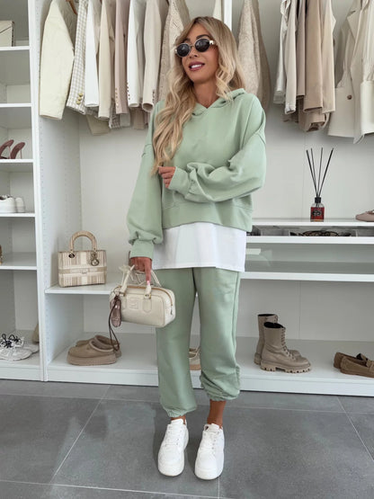 Sweatshirt Takım Oversize İki Parça