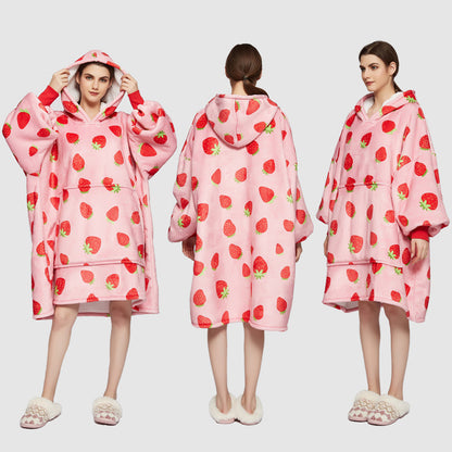 Kapüşonlu Battaniye Hoodie Yetişkin