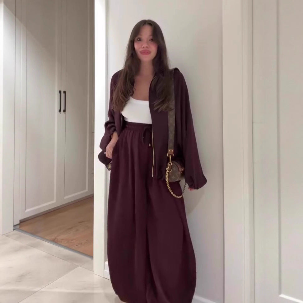 SoftFlow Saten Oversize İkili Takım