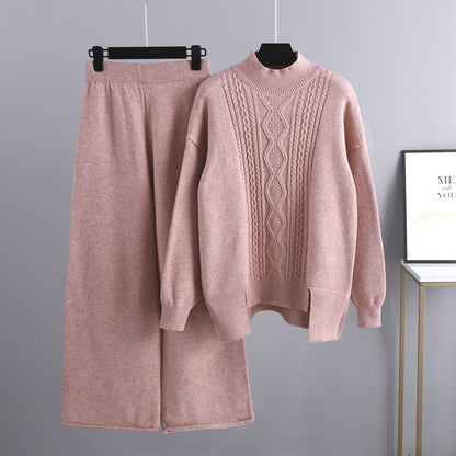 Angora Karışımlı Triko Takım
