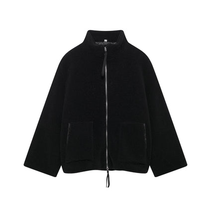 Teddy Dokulu Oversize Polar Ceket