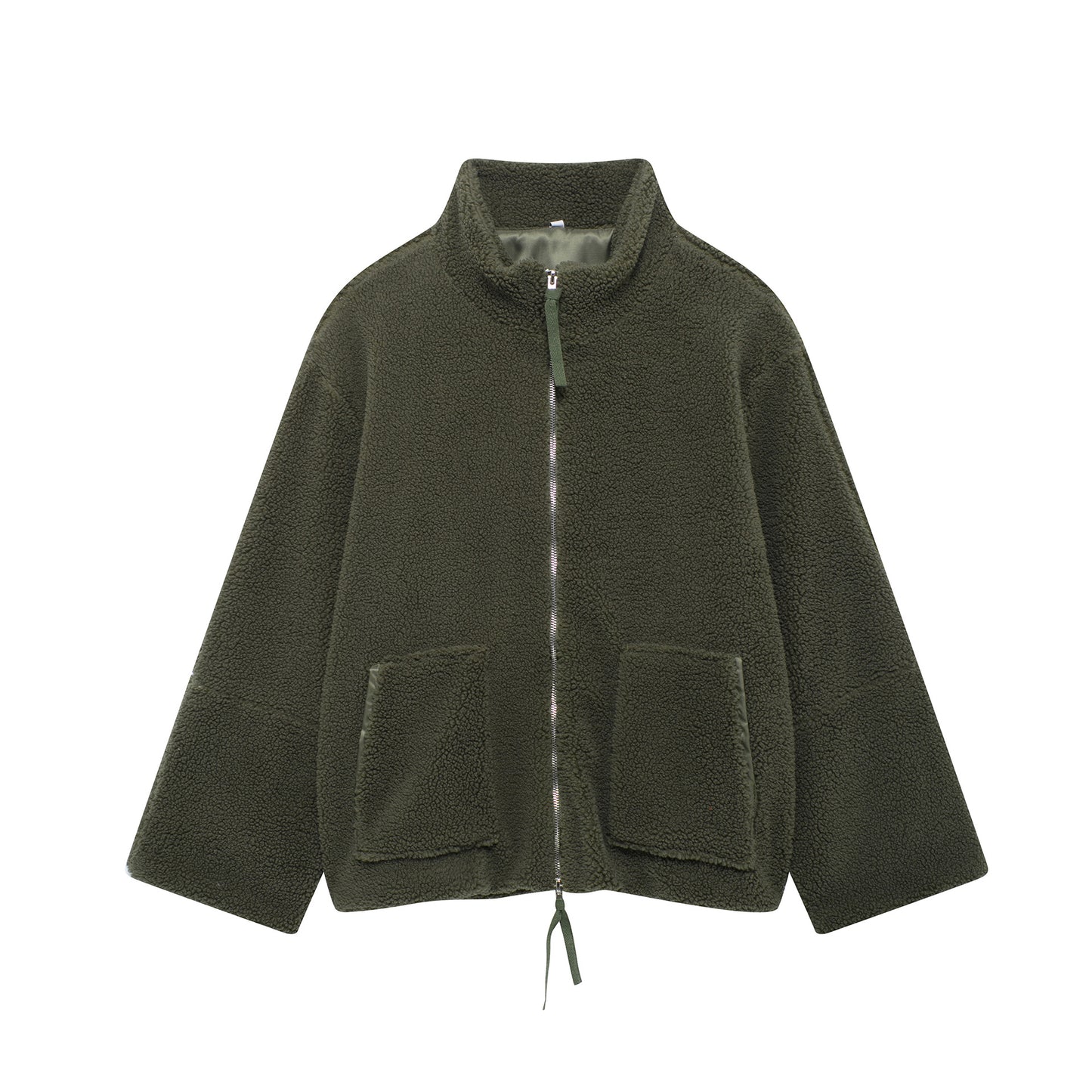 Teddy Dokulu Oversize Polar Ceket