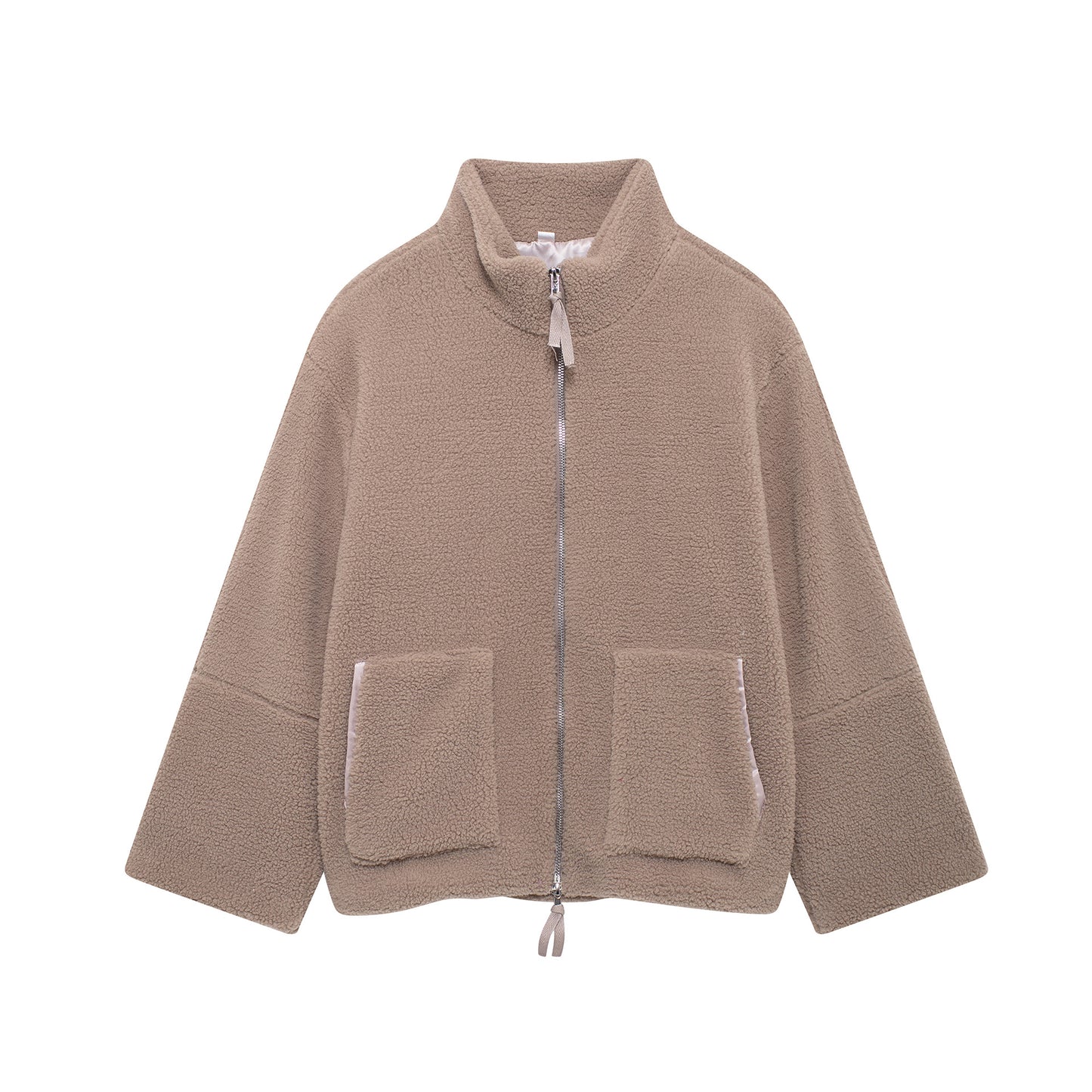 Teddy Dokulu Oversize Polar Ceket