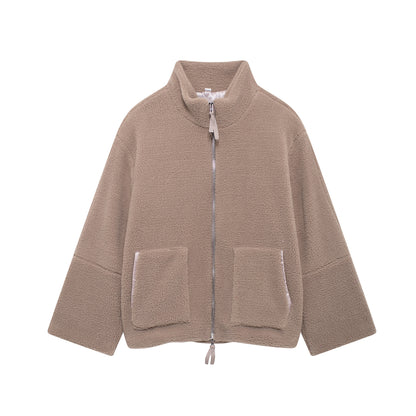 Teddy Dokulu Oversize Polar Ceket