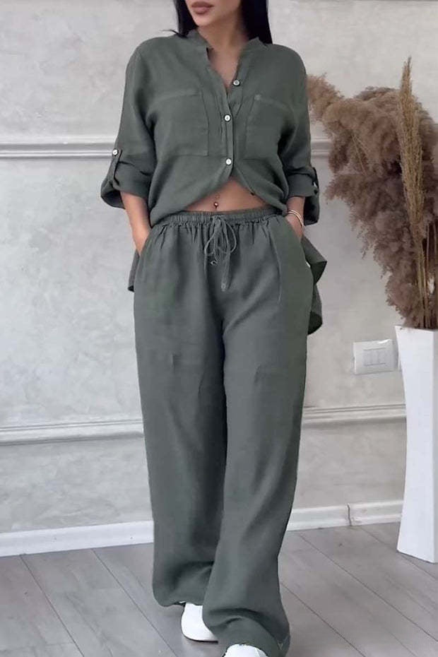 Lino Comfort Gömlek & Pantolon Takımı