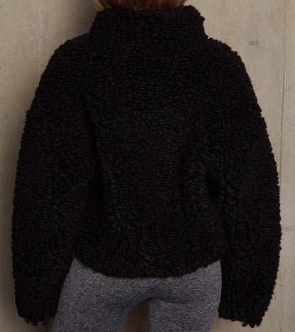 Peluş Fermuarlı Ceket