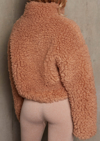 Peluş Fermuarlı Ceket