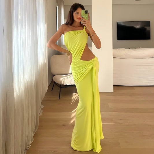 Moonlight Allure - Tek Omuzlu cut-out elibise