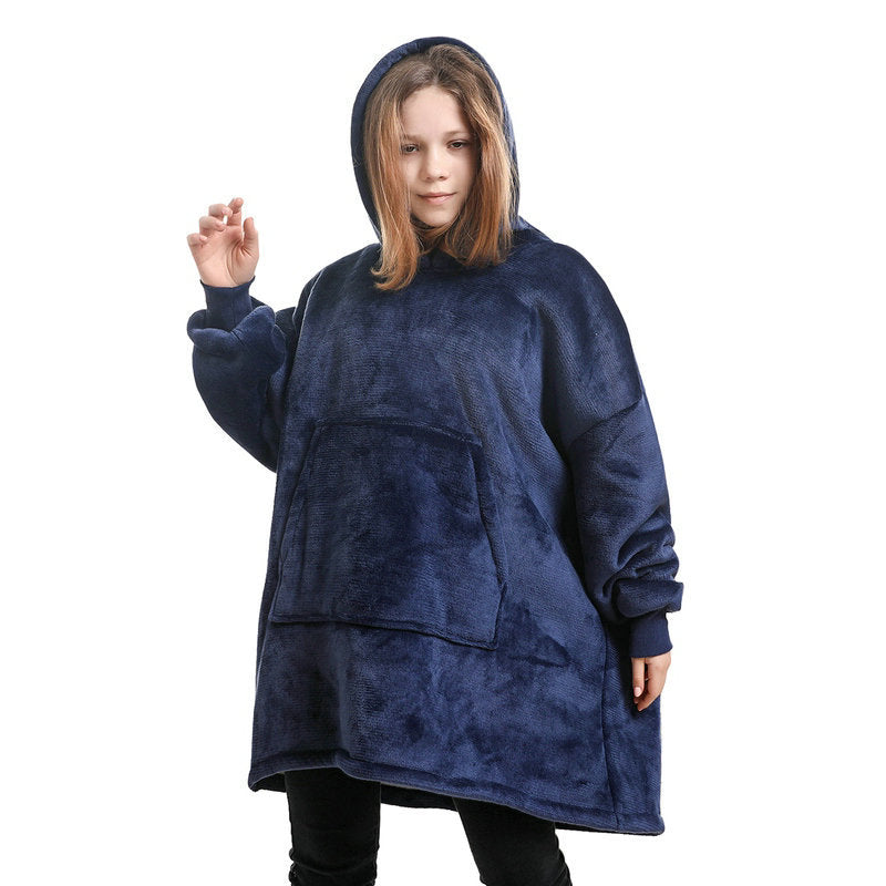 Kapüşonlu Battaniye Hoodie Genç Çocuk