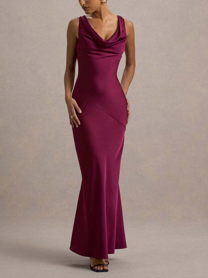 Luna Elegance Saten Elbise
