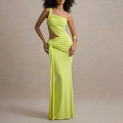 Moonlight Allure - Tek Omuzlu cut-out elibise