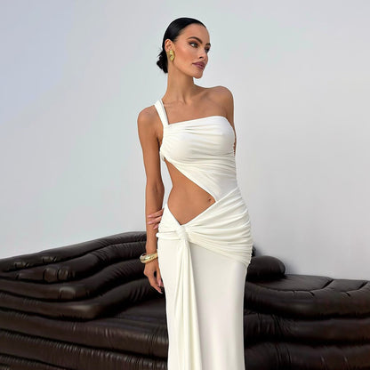 Moonlight Allure - Tek Omuzlu cut-out elibise