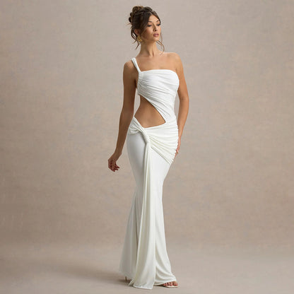 Moonlight Allure - Tek Omuzlu cut-out elibise