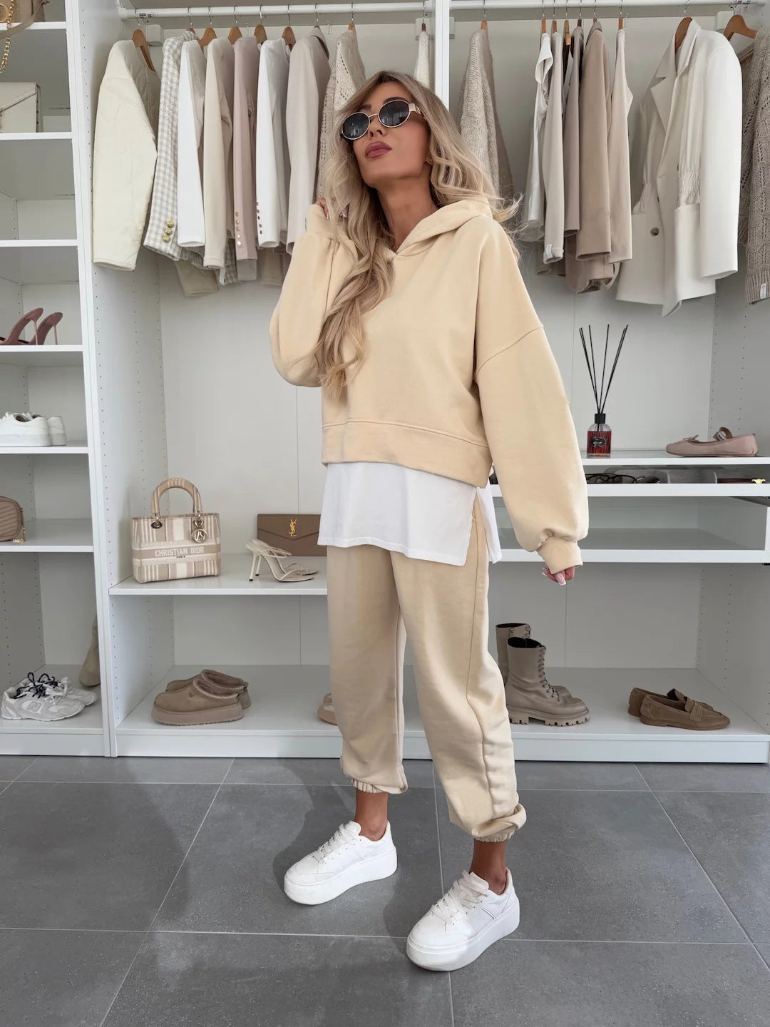Sweatshirt Takım Oversize İki Parça