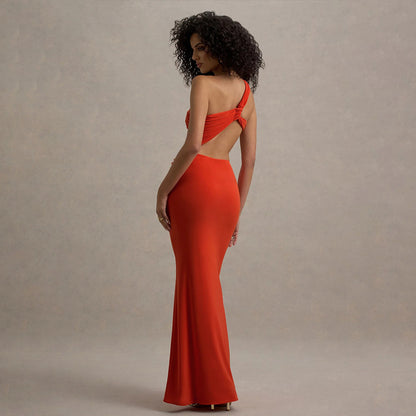 Moonlight Allure - Tek Omuzlu cut-out elibise