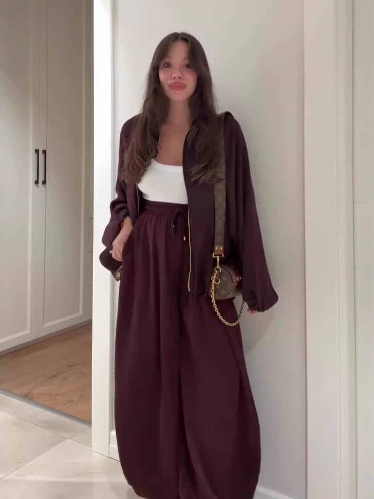 SoftFlow Saten Oversize İkili Takım