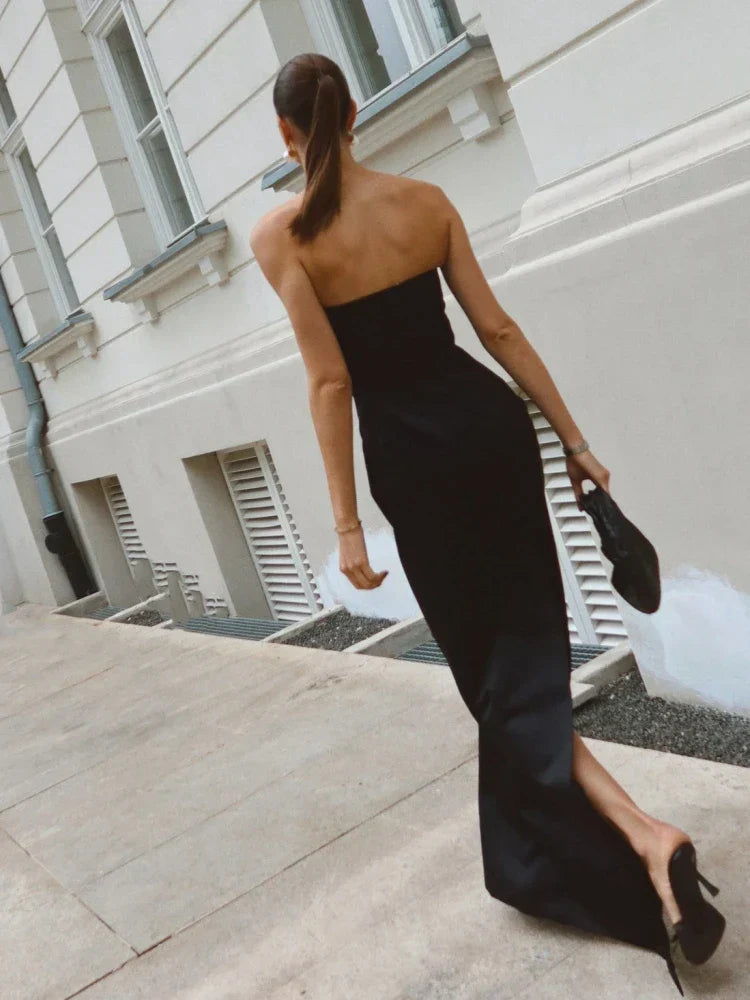 Kinslee | Rafine Siyah Elbise