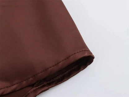 Halter Yaka Saten Elbise