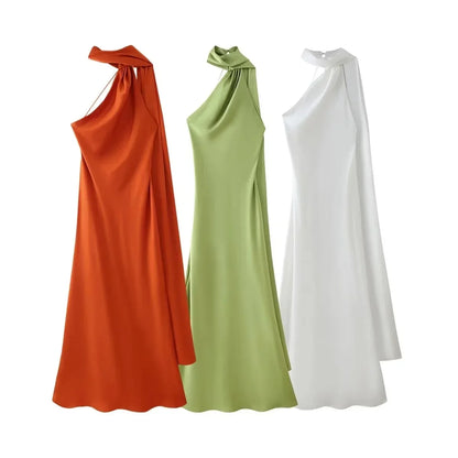 Boyundan Bağlamalı Elbise