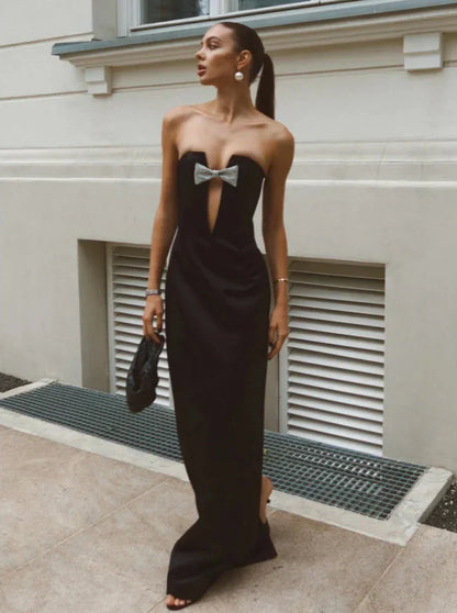 Kinslee | Rafine Siyah Elbise