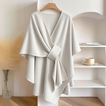 Zeyria Refined Fleece Drape Shawl