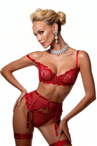 Zeyria - Jartiyerli dört parçalı set