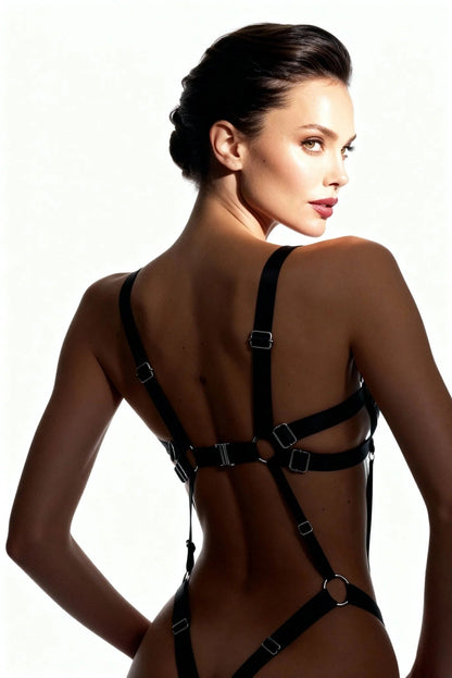 Lorna Black ｜Luxe Refined  Ultra-versatile bodysuit